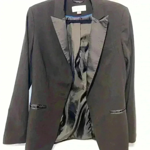 Calvin Klein Satin Lapel Blazer Size 10 - Picture 5 of 5